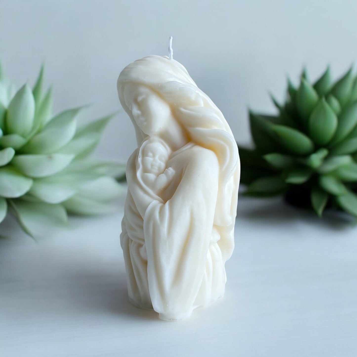 Mother and Child - Mother's Love - Baby in Arms - Home Decor Candle - Handmade Candle